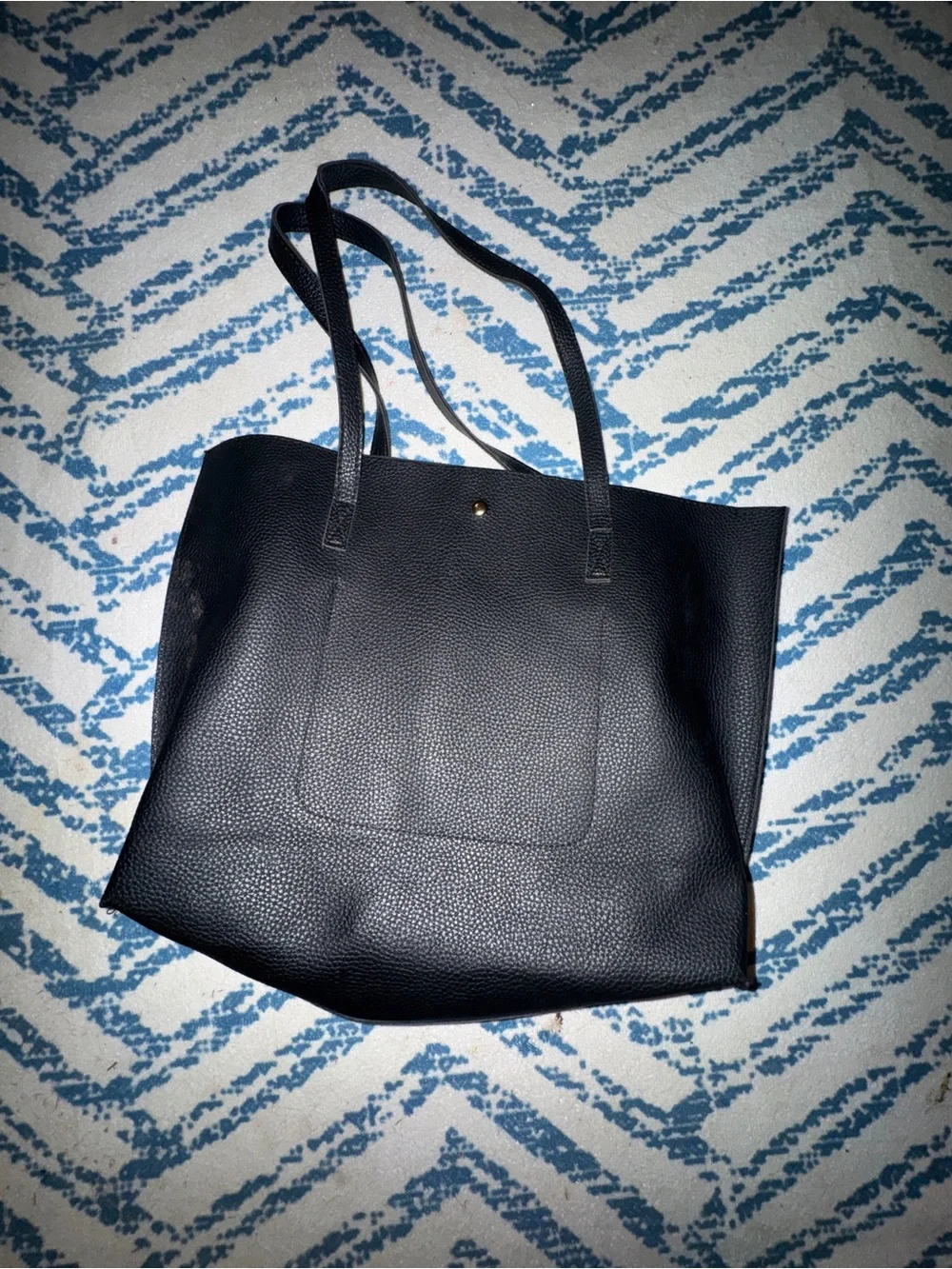 Classic Black Tote Bag - Spacious Everyday Handbag